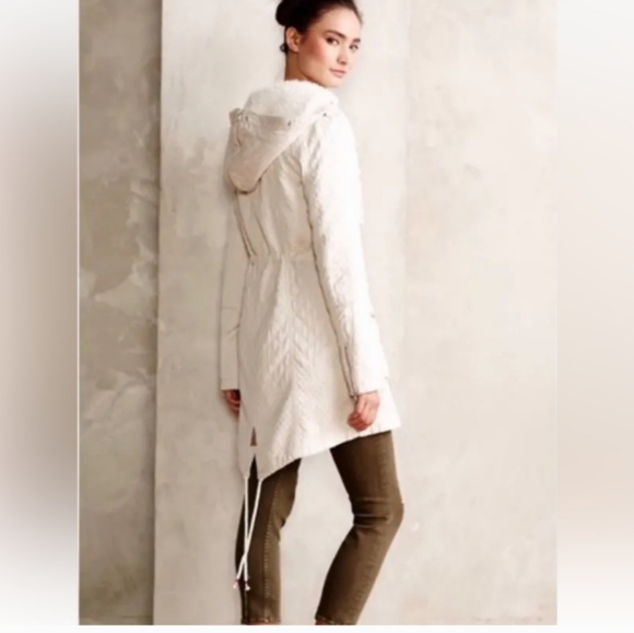 Anthropologie Hei Hei Lunan Anorak Jacket Ivory - Picture 3 of 11